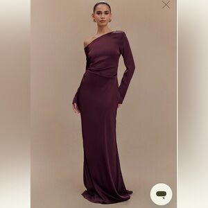 Meshki Avery Long Sleeve Maxi Dress - Plum